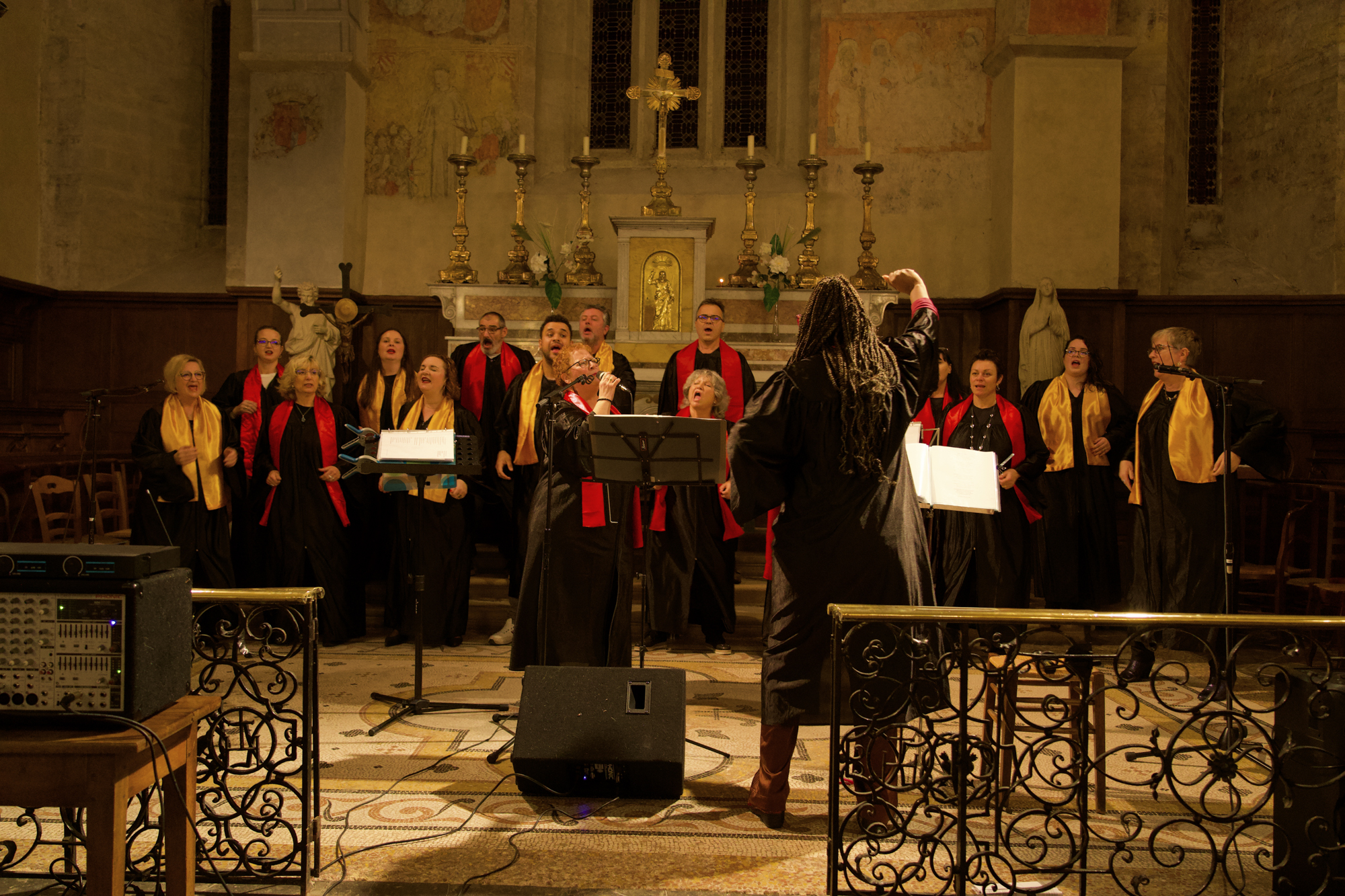 Photo du chœur Gospel lors d'un concert